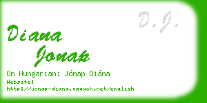 diana jonap business card